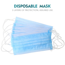2021 Hot Sale High Quality 3-Ply Non-Woven Disposable Protective Civil Face Mask with Ear-Loop for Common People in Daily Use